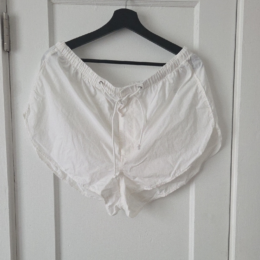 TNA White Squad Mini Shorts